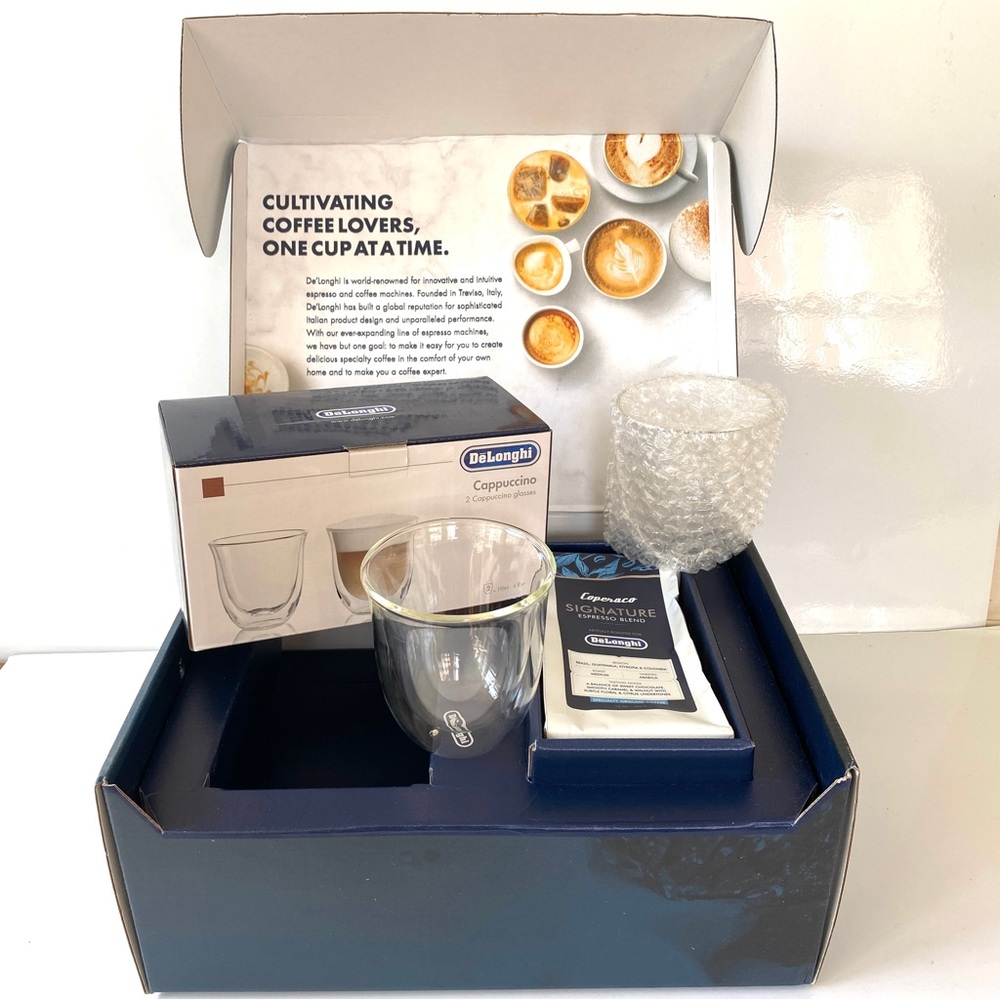 DeLonghi Cappuccino/Espresso Gift Box-NWT
